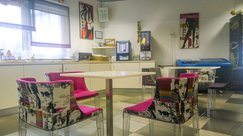 Breakfast area at Bit-Center hotel, Ljubljana