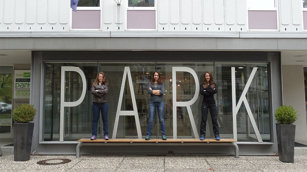 Nina, Ellie and Boriana in Park Hotel Ljubljana