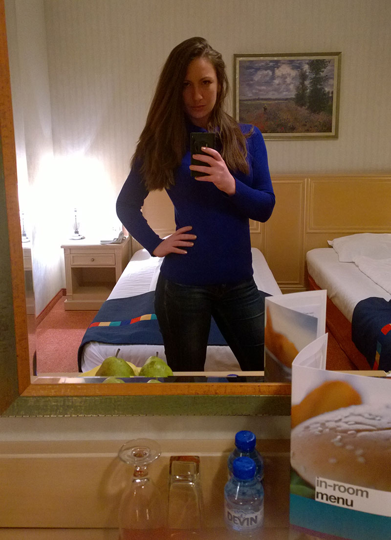 Nina, selfie in Park Inn by Radisson