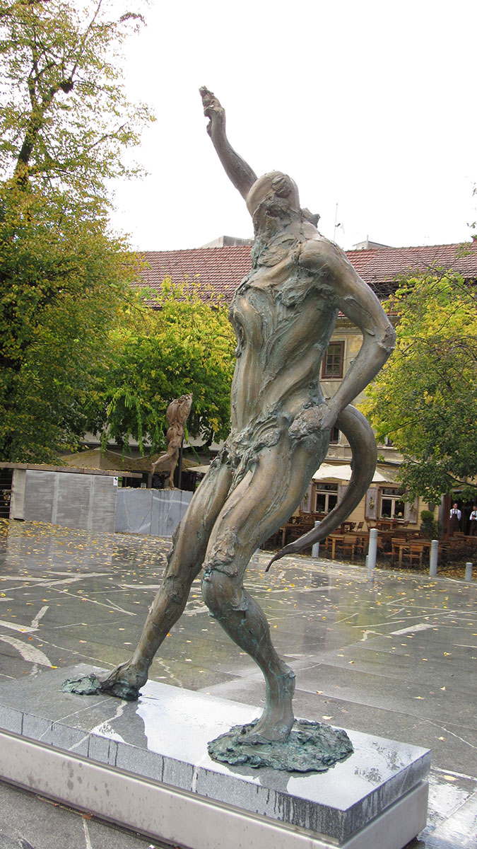 Strange sculpture in Ljubljana