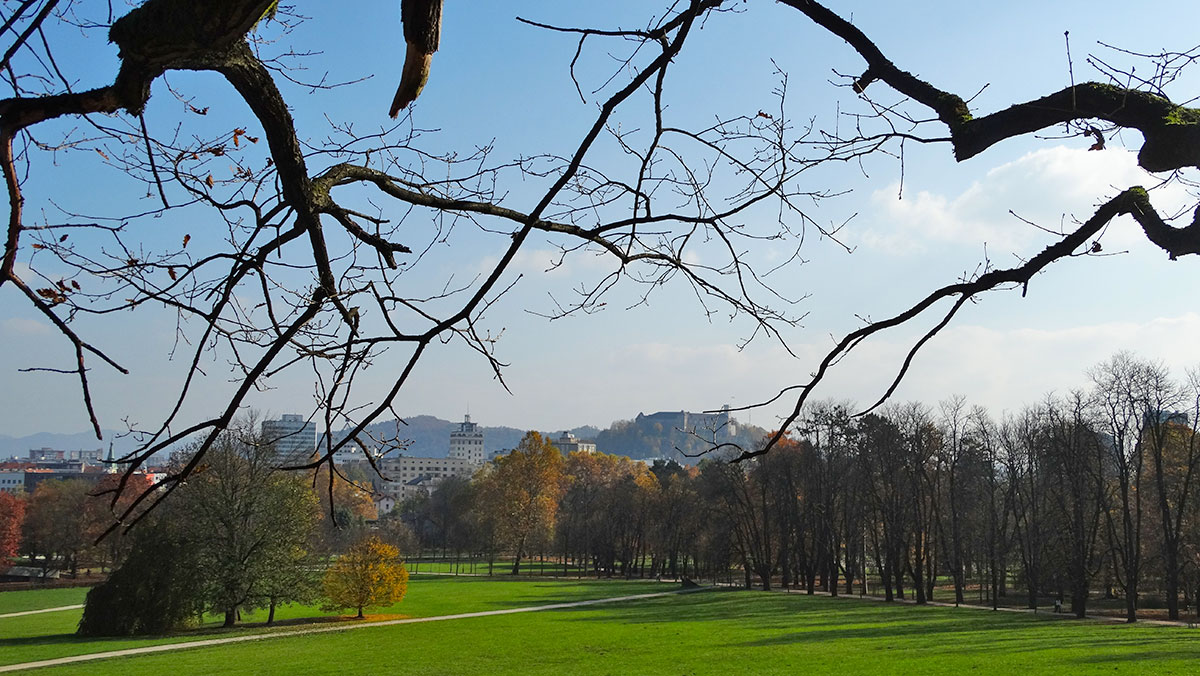 View from Tivoli park, Ljubljana