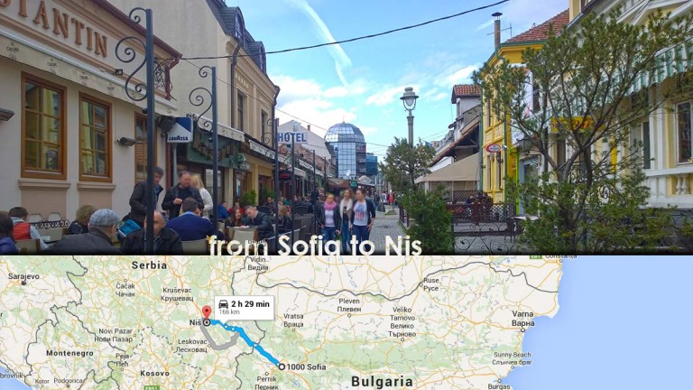 From Sofia, Bulgaria to Nis, Serbia