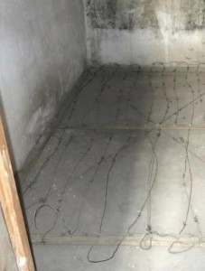Nis concentration camp rooms with spiked wires