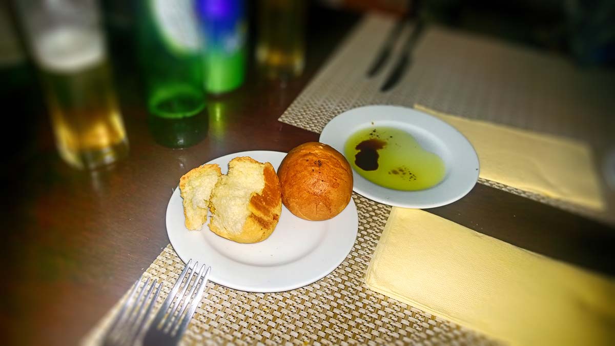 Delicious baked bread in Talents-restaurant-Sofia