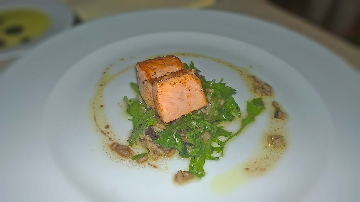 The amazing salmon of restaurant Talents in Sofia