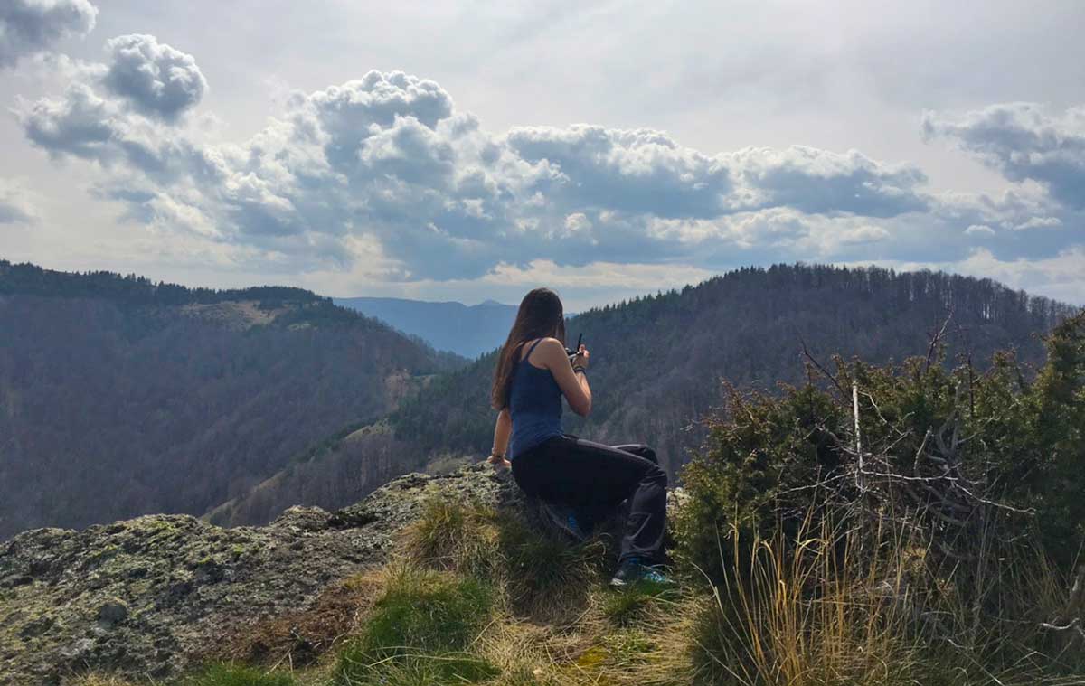 The view from Karadjov Stone