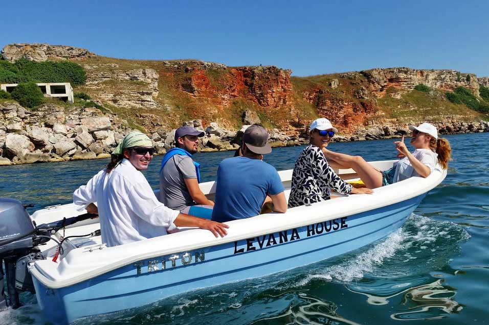 Boat ride with the host of Levana Guest House