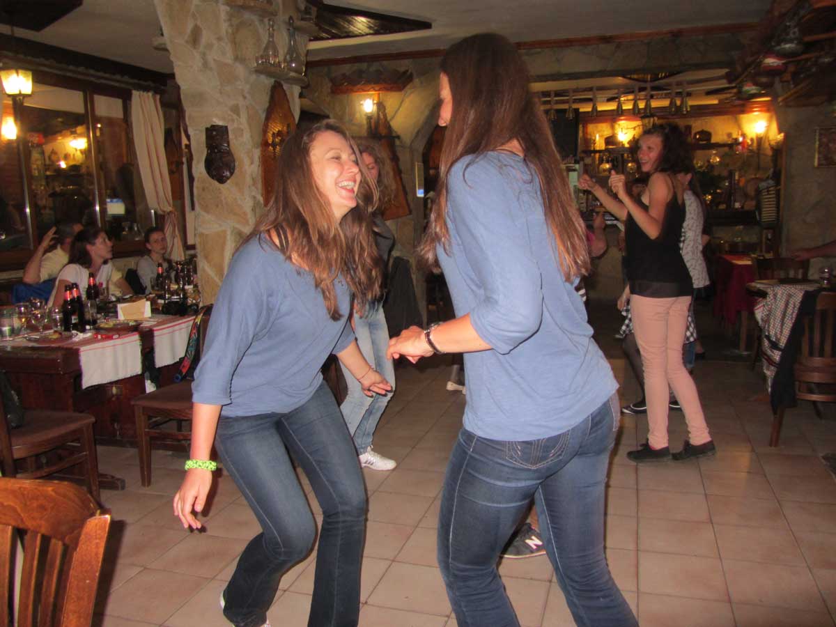 Having a blast at Saint George mehana in Kavarna
