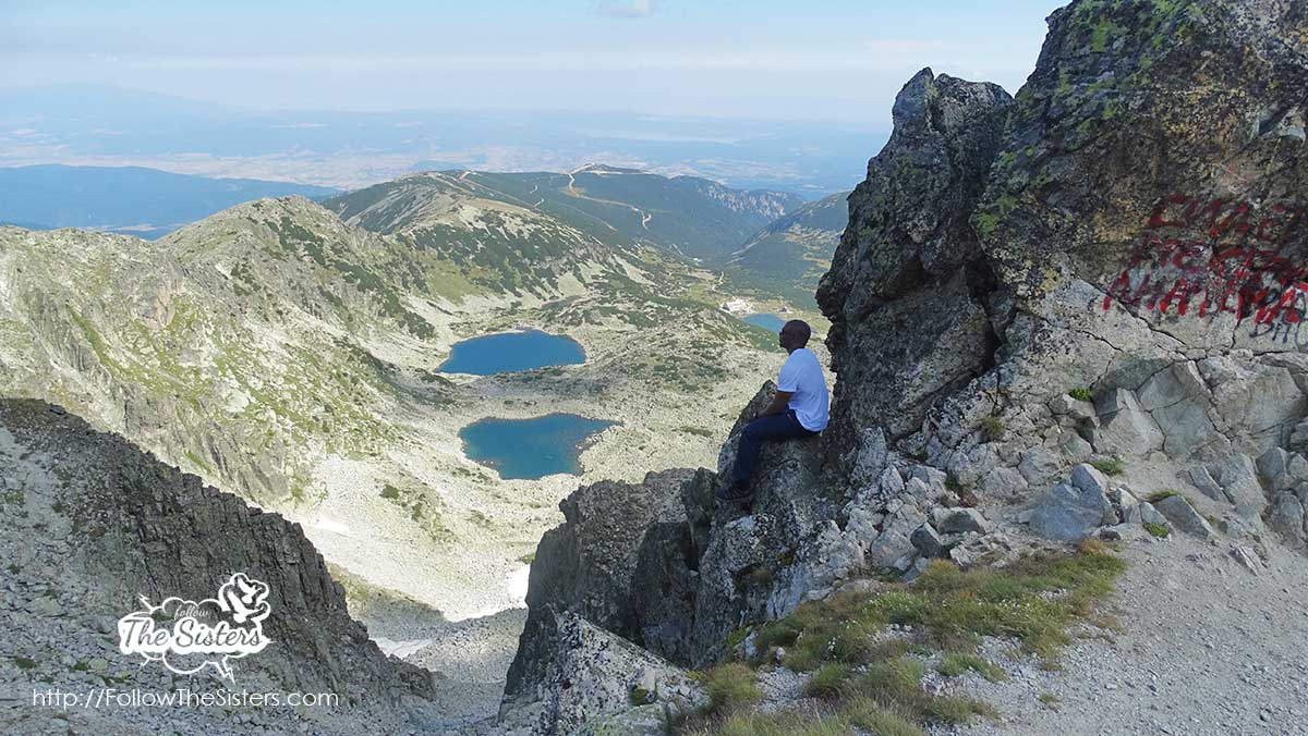 Ola admiring the beauty of Rila