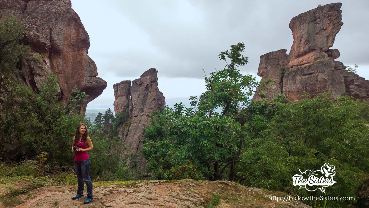Nina and the Indian chief in Belogradchik
