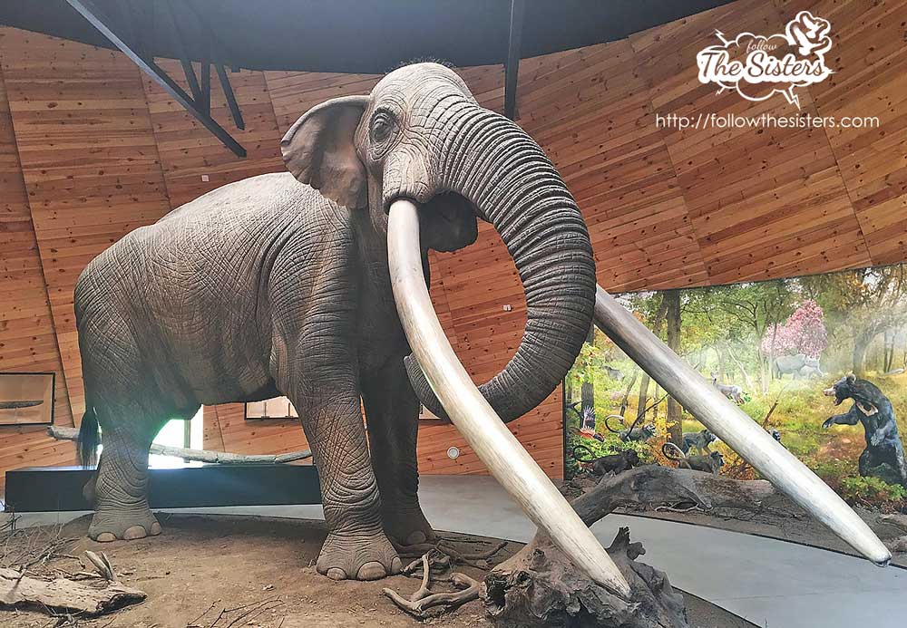 Real-size mammoth in the village of Dorkovo
