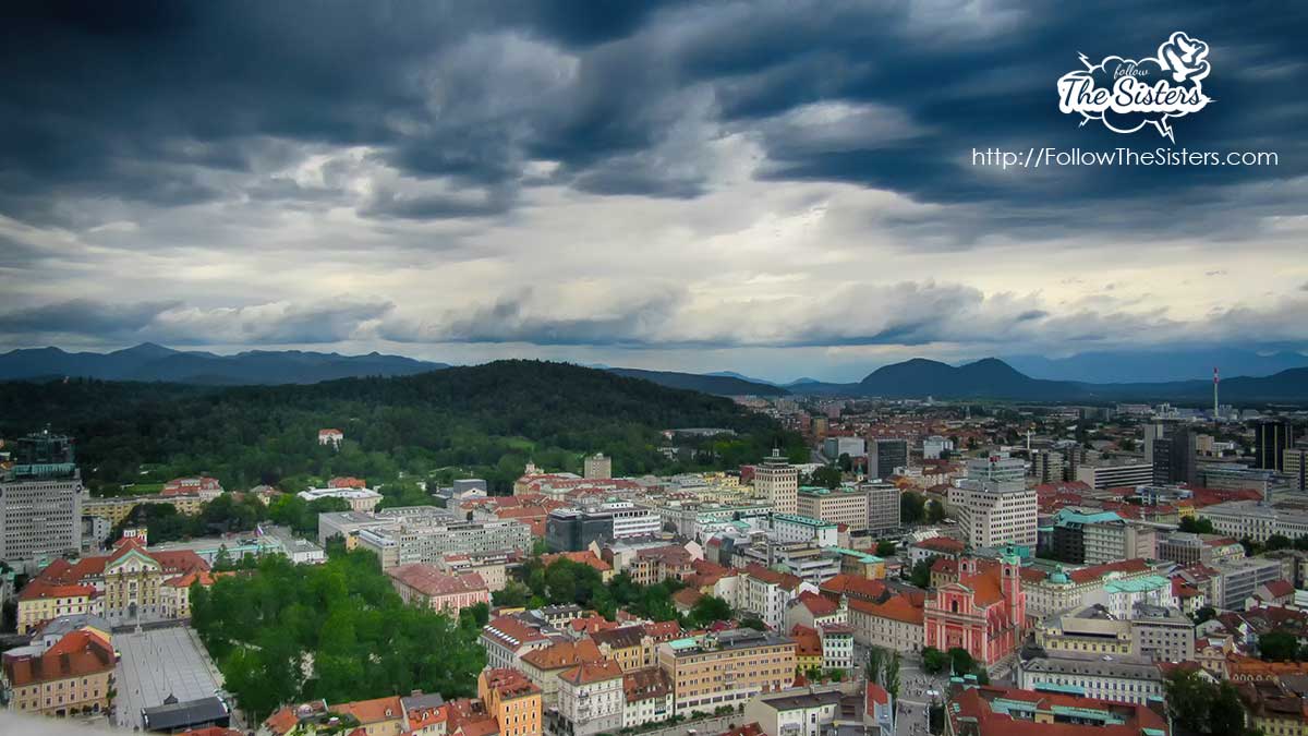 The view from the tower of Ljubljanski grad (Ljubljana's Castle)