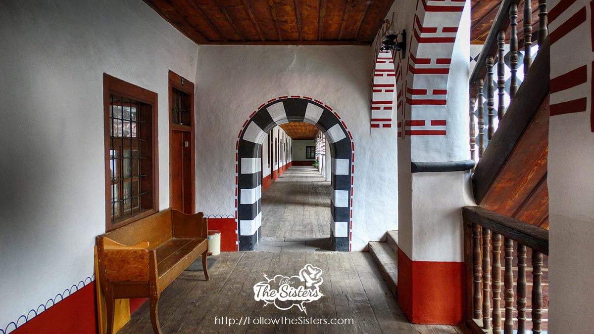 The corridors of Rila Monastery