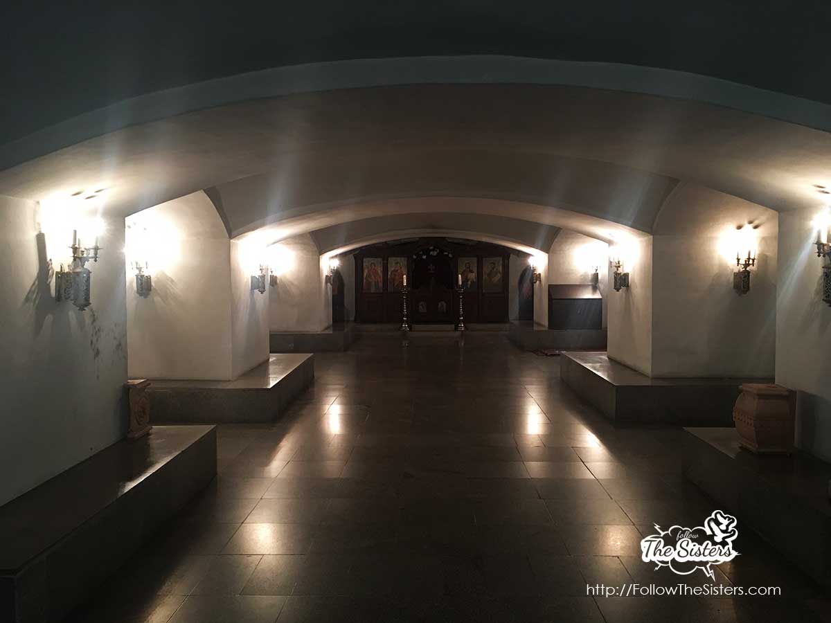 The crypt under the Russian church