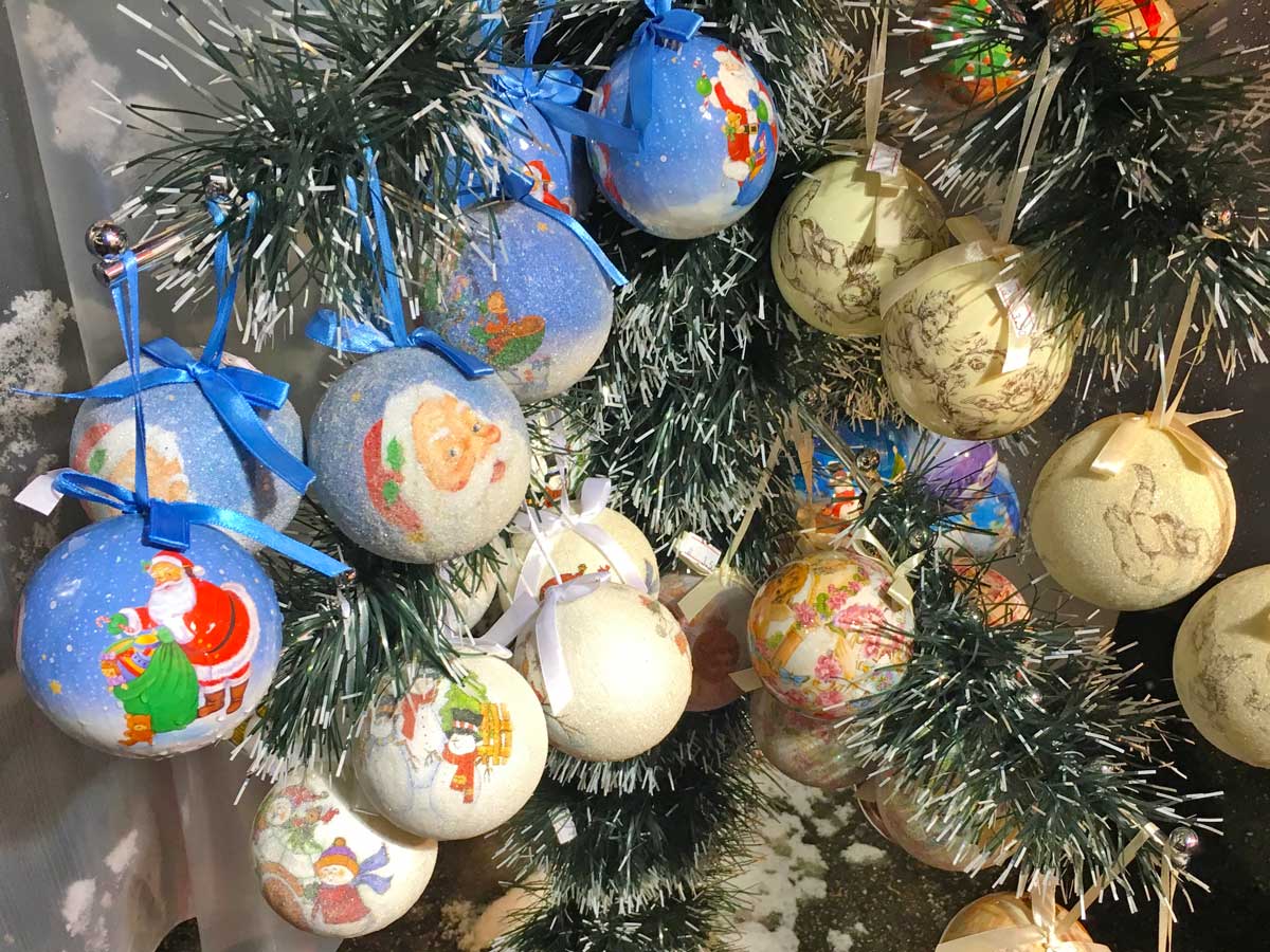 German Christmas Bazar, Sofia, Decoration
