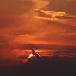 Sunset above Sliven from the tv tower