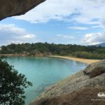 On the rocks of Talgo beach