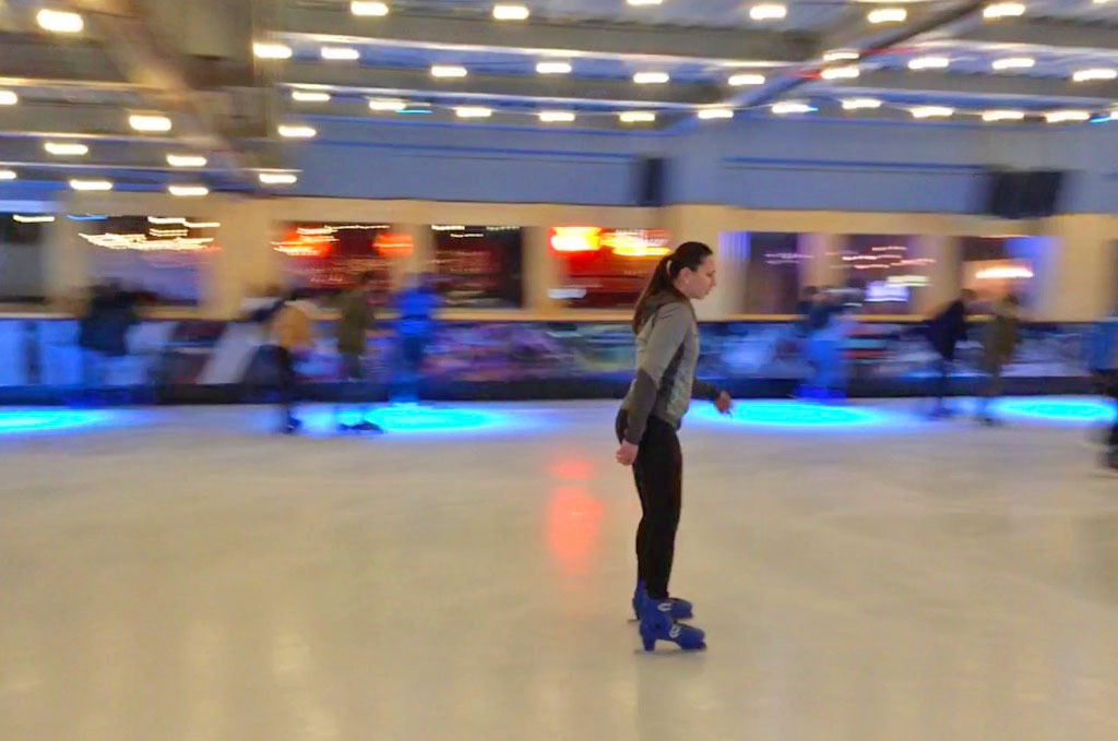 Ice skating in London